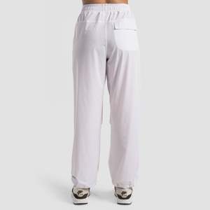 Pantalones Cargo Transpirables Micro Swag (Blancos) de Cintura Alta con Cierre Elástico, Tejido Lavado de Color, Ajuste Holgado, Estampado Casual, Tallas XS-XL - Product Image 2