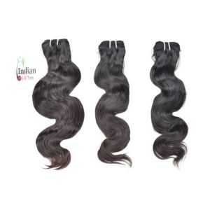100% Remy non transformé vierge cuticule aligné couleur noire tissage lâche brut indien cheveux humains Bundle Bodywave Extensions à vendre - Product Image 5