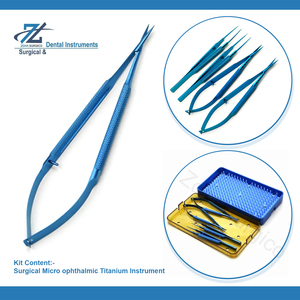 Instrumento Microquirúrgico Oftálmico de Acero, Combinación de Portaagujas/Tijeras/Pinzas Manuales, Certificado CE, Zoha Surgico ZS-1000 - Product Image 2