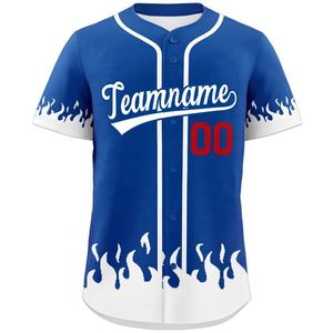Personnalisé 100% Polyester Baseball Softball Jersey Shirt Offre Spéciale Respirant Caractéristiques OEM Service Disponible Personnalisé Taille et Conception - Product Image 2