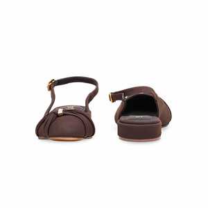 WN5353 marrón espalda abierta Flats - Product Image 2