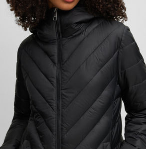 2025แจ็คเก็ตขนเป็ดทำจากโรงงานของผู้หญิงเสื้อขนเป็ดกันน้ำเข้ารูปคอปกตั้งยาวไซส์ใหญ่พิเศษ - Product Image 2