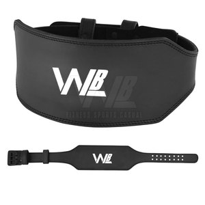 Ceinture de musculation en cuir de vachette robuste, antidérapante, écologique, avec boucle à ardillon, personnalisée pour hommes, protection professionnelle - Noir, coffret cadeau - Product Image 4