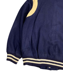 Blouson universitaire en laine d'hiver pour homme personnalisé avec broderie, tissu en denim respirant - Product Image 2