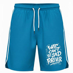 Shorts de plage décontractés en satin pour hommes, taille haute, avec cordon de serrage, séchage rapide, légers et confortables, parfaits pour la natation et les sorties estivales - Product Image 1