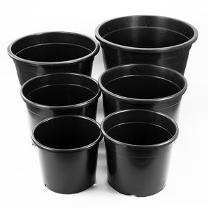 3 Gallon Modern Black <b>Plastic</b> Container Planter for Home Garden Nursery & <b>Greenhouse</b> Use - Product Image 2