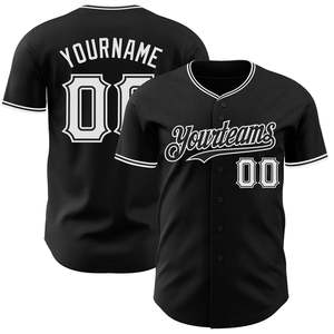 Wholesale <b>baseball</b> <b>jersey</b> <b>bulk</b> breathable lightweight quick dry durable stitched moisture resistant comfort team sports design - Product Image 4