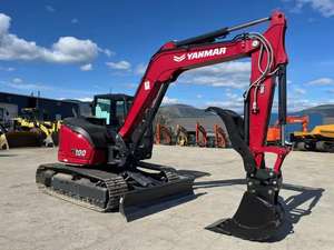 Mini-excavatrice hydraulique Yanmar SV100 d'occasion certifiée CE, 10 tonnes, chenilles, moteur, puissance de creusement élevée, garantie 1 an - Product Image 4