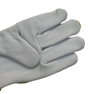 ถุงมือเชื่อมอาร์กอนหนังแพะหนังวัวนิ่มสีขาวสำหรับผู้ชาย - Product Image 6