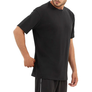 T-shirt d'été pour homme en coton et polyester, respirant, séchage rapide, léger, col rond, manches courtes, coupe ample - Product Image 5