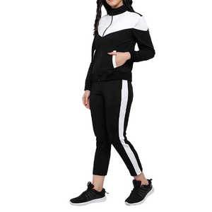 Chándal de talla grande de alta calidad para mujer con tela de mezcla de poliéster de manga larga ajuste cómodo perfecto para uso en el gimnasio - Product Image 3