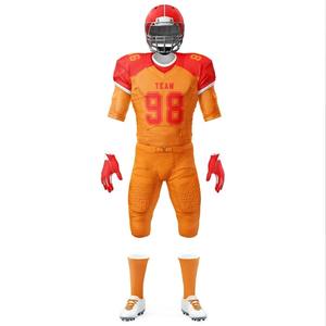 Vente en gros d'uniformes de football américain 100% polyester avec ensemble respirant à manches courtes Design imprimé Service OEM ODM - Product Image 5