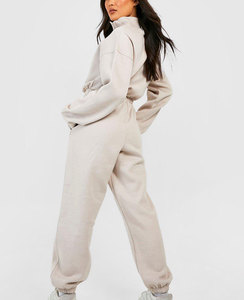 Ropa de otoño ligera estampada de alta calidad para mujer, conjunto de suéter, chándal, rayas de empalme, dos piezas de algodón transpirable - Product Image 2