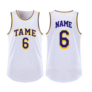Camiseta de baloncesto de poliéster BSCI de alta calidad personalizada OEM, ropa deportiva transpirable, opciones de talla grande, incluye impresión de logotipo personalizado - Product Image 5