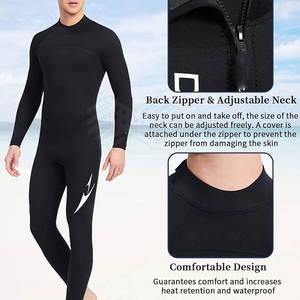 Vente directe d'usine sur mesure une pièce imperméable respirant couleur unie maillot de bain pour hommes pour taille adulte - Product Image 3