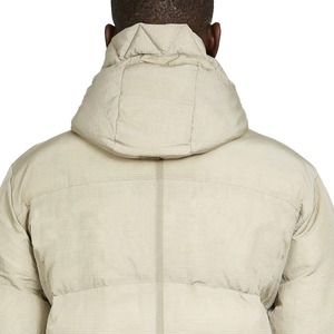 New Trendy Winter High Street Lightweight Black Men's Hooded <b>Padded</b> Puffer <b>Jacket</b> with Front Logo <b>Waterproof</b> & Breathable - Product Image 3