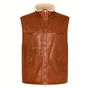 Chalecos de Cuero Casuales de Invierno Hechos a Medida, Transpirables, de Alta Calidad y Ecológicos, al por Mayor - Product Image 1