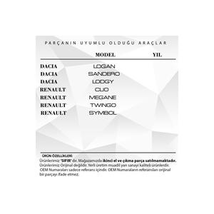 Gâche de verrouillage de coffre pour Renault Clio Symbol, Dacia Logan - Product Image 4