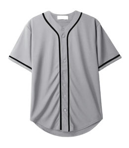 Maillot de baseball grande taille longue durée, adapté aux équipes scolaires et aux clubs sportifs, léger, respirant et évacuant l'humidité - Product Image 3