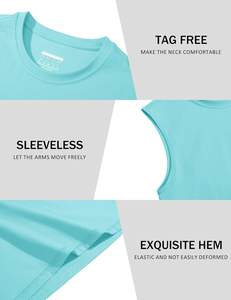 เสื้อกล้ามคอกลมสำหรับผู้ชายใส่ไปยิมเสื้อกล้ามออกกำลังกายแห้งเร็วเสื้อออกกำลังกายแขนกุดด้านหลังผ้าตาข่ายมีโลโก้ - Product Image 5