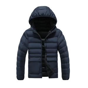 Chaquetas de Invierno de Moda al por Mayor OEM, Logotipo Personalizado, Impermeables, Talla Grande, Chaquetas Acolchadas para Hombre con Cuello Alto y Logotipo Frontal - Product Image 5