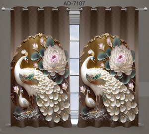 Luxury Eco-Friendly 100% Polyester Jacquard <b>Curtain</b> Fabric PU Customizable Digital Print Wholesale Price Ready Stock Factory - Product Image 4