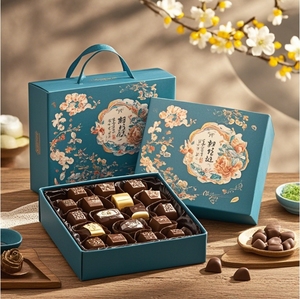Cao Cấp Biểu Tượng Tùy Chỉnh Sang Trọng Cấp Thực Phẩm Sô Cô La Truffle Giấy Bao Bì Hộp Sô Cô La Hộp Quà Tặng - Product Image 2