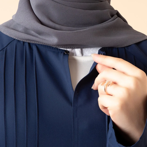 Collection Ramadan 2026 Abaya islamique modeste de style ample en géorgette plissée pleine longueur pour femmes musulmanes - Product Image 6