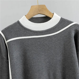 2025 automne piste femmes décontracté Patchwork mode survêtements 2 pièces ensemble-tricoté à manches longues pulls pull hauts pantalon pour - Product Image 5