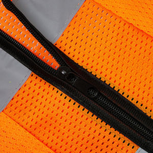 Chaleco reflectante transpirable personalizado para la construcción Ropa de seguridad conveniente con bolsillos - Product Image 6