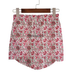 Shorts en coton doux pour femmes, imprimés à la main, vêtements courts, pyjama respirant, coton indien imprimé à la main - Product Image 4
