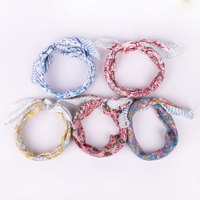 Pañuelo Bandana Indio de Algodón Tejido Transpirable y Ecológico con Estampado Floral Surtido de Craftjaipur, Reutilizable, Unisex, Cuatro Piezas