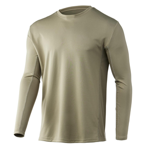 เสื้อเชิ้ตตกปลาแขนยาวสีน้ำเงินกรมท่าแบบ unisex ป้องกันรังสียูวี UPF 50 พร้อมผ้าคลุมคอแบบสวมหัว ผลิตจากโพลีเอสเตอร์ 100% ป้องกันแบคทีเรีย - Product Image 1