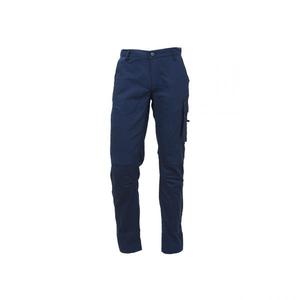 U-POWER Ocean WestLake Pantalon de travail en toile de coton stretch bleu - Product Image 2