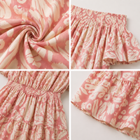 Robe longue maxi florale pour femme, épaules dénudées, manches à volants, superposée, fluide, style bohème, pour vacances d'été, plage, décontractée et élégante