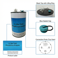 Analyseur de phosphore total (TP) in situ, sonde submersible, capteur, système de surveillance intelligent des bouées aquatiques, sortie RS485 Modbus