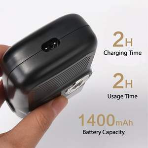 Afeitadora Eléctrica Recargable Inalámbrica para Hombre, Recortadora Rotativa Facial, Resistente al Agua IPX7, Idioma de Funcionamiento Alemán, Incluye Estuche - Product Image 1