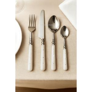 Ensemble de couverts argentés en acier inoxydable Western avec manche en résine verte pour la maison et les hôtels Ensembles de couverts de table - Product Image 5