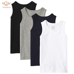 Camiseta sin mangas de gimnasio para hombre de talla grande a precio barato al por mayor, camiseta sin mangas informal ajustada con diseño personalizado, 100% algodón, estampado de calidad premium BD - Product Image 5