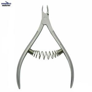 Pince à cuticules et coupe-ongles incurvés en acier inoxydable professionnel pour les doigts et les bébés, outil de technicien en ongles avec une large ouverture de mâchoire - Product Image 1