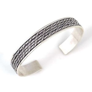 Pulsera de Filigrana Hecha a Mano de 4 Hileras, Plata de Ley 925, Estilo Encantador y Fino - Product Image 2