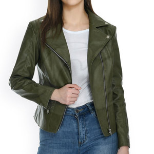 เสื้อแจ็คเก็ตหนังแท้สำหรับผู้หญิง แบรนด์ส่วนตัว เป็นมิตรกับสิ่งแวดล้อม กันน้ำ กันลม สำหรับฤดูหนาว ระบายอากาศได้ดี ผ่านกระบวนการผลิตที่สมบูรณ์แบบ - Product Image 4