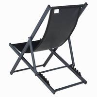 Chaise longue de patio extérieure légère et portable, chaise de plage pliable réglable en aluminium, quatre positions, salon