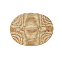 Centres de table Assiette de présentation et décoration en rotin Fournisseur de gros Napperons ronds en rotin durable Réglage de la table