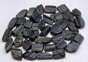 Tourmaline noire Druzy Cabochon poli Tailles de mélange de pierres précieuses - Product Image 2