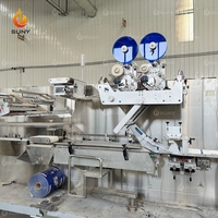 Ligne de production entièrement intégrée de lingettes humides à 16/20 voies avec correction de déviation de bobine pour lingettes humides en sachet grand format de 30 à 120 pièces