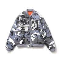 Blouson Bomber Sportif Unisexe Hiver 2025 en Satin pour Homme, Manches Longues, Tissu Toile 100% Polyester, Col Montant, Personnalisation par Sublimation