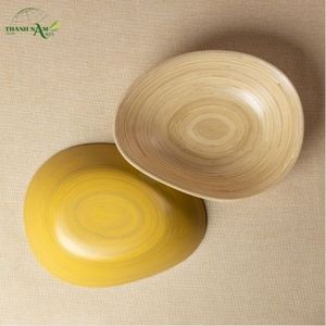 Tazón de Bambú Desechable Ecológico Personalizado con Diseño Minimalista para Regalos - Product Image 6