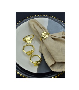 Anillos de Servilleta de Metal Martillado Hechos a Mano, Decoración Rústica para Mesa de Estilo Campestre para Bodas, Eventos, Fiestas, Banquetes y Restaurantes - Product Image 1