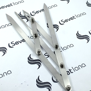 SEVETLANA INDUSTRY ET-01 Règle de précision en acier inoxydable durable pour microblading des sourcils, rapport doré - Product Image 6